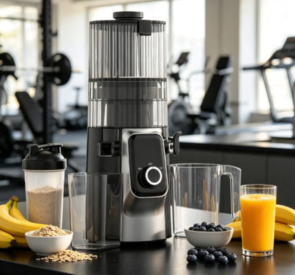Juicer Lambat Cerdas HJ102C Merek Fresh — Ekstraktor Buah & Sayuran Utuh