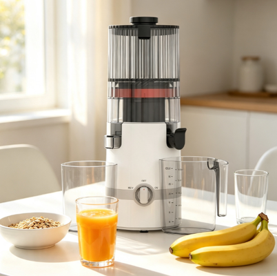 Mesin Juicer Lambat Senyap Fresh Smart HJ102B — Motor 200W, Corong 135mm, Bebas BPA untuk Penggunaan Keluarga