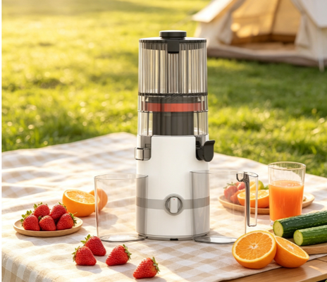 Juicer Slow Masticating Bebas BPA Fresh Smart HJ102B — Daya 200W, Saluran Masuk 135mm untuk Apel Utuh