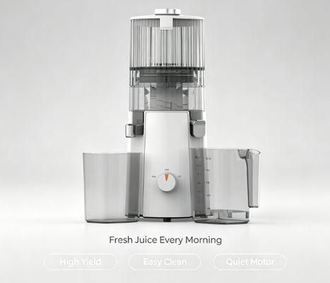 Juicer Lambat Masticating Pintar Fresh HJ102A — Ekstraktor Buah & Sayuran Utuh